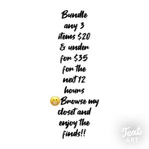 3 for $35 for the next 12 hours